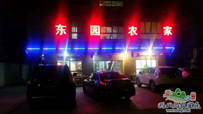 东园农家乐夜景